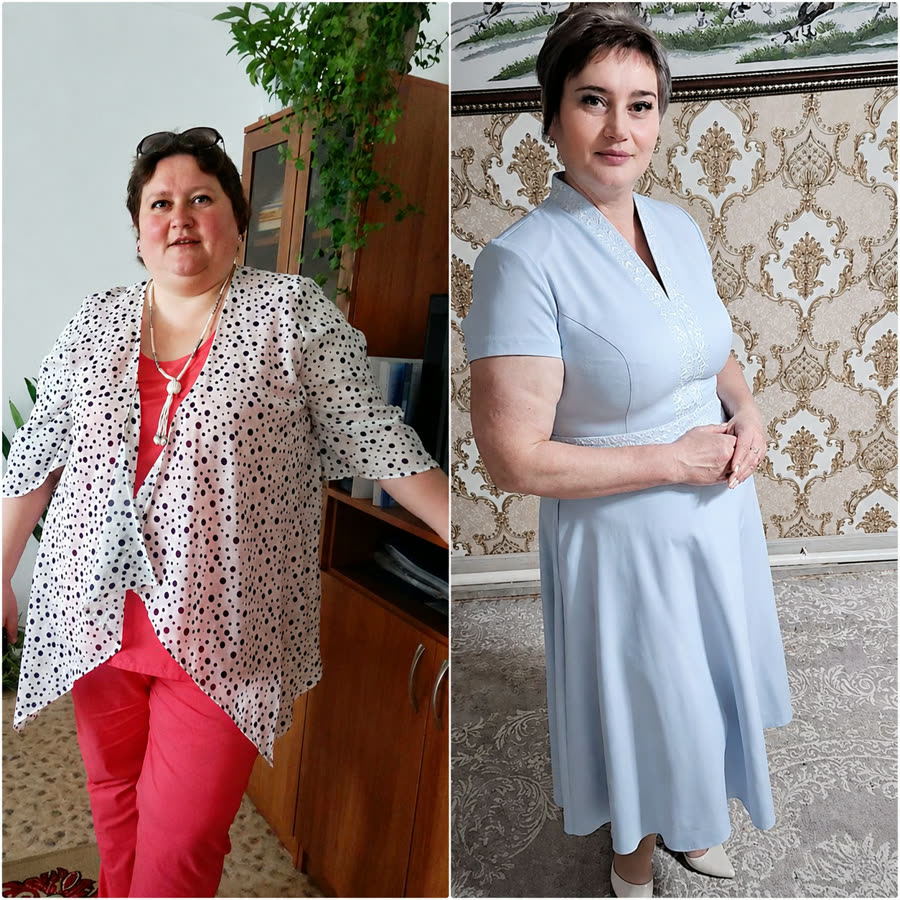 Результат до и после